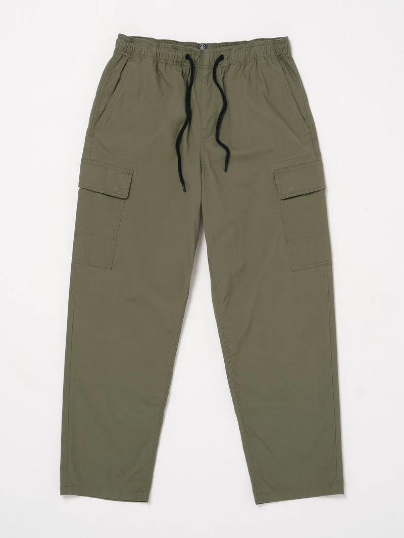 Billow Tapered Elasticated Waist Cargo - WINTERMOSS