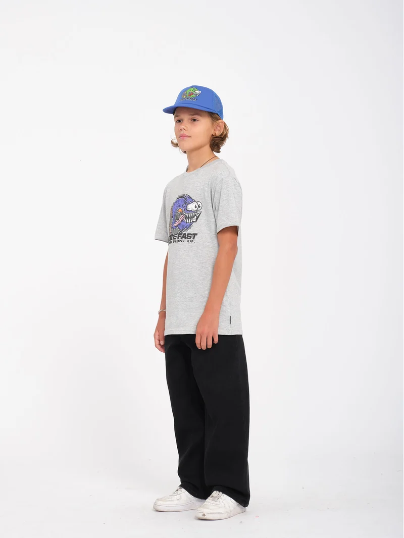 Skate Fast T-Shirt - Heather Grey - (KINDER)