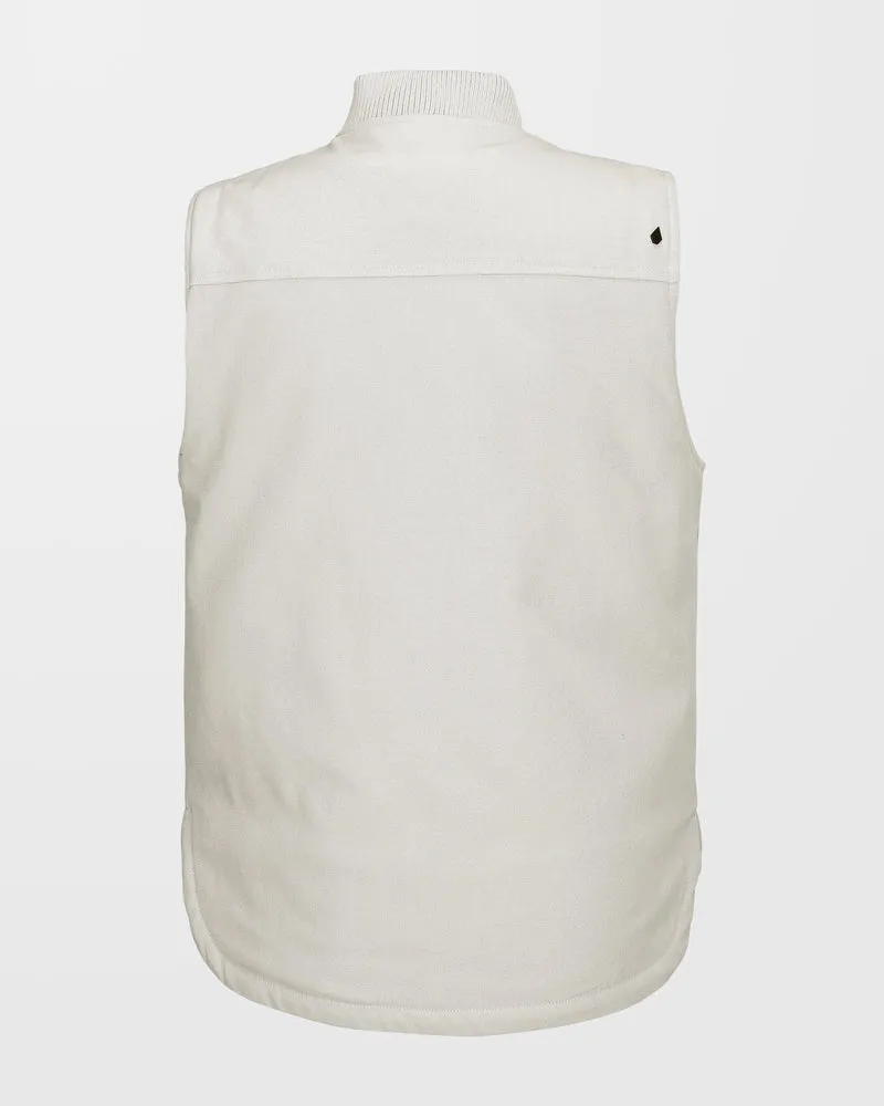 Stone Castine Puff Weste - Stone