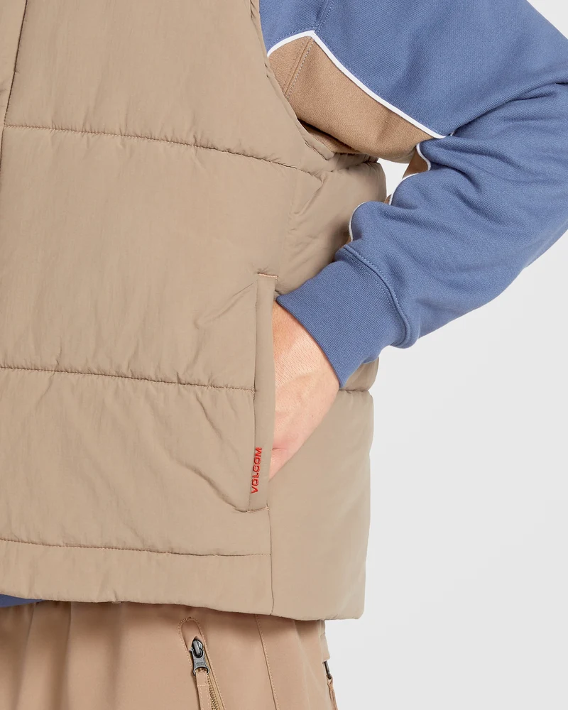 Layered Up Weste - Chestnut Brown