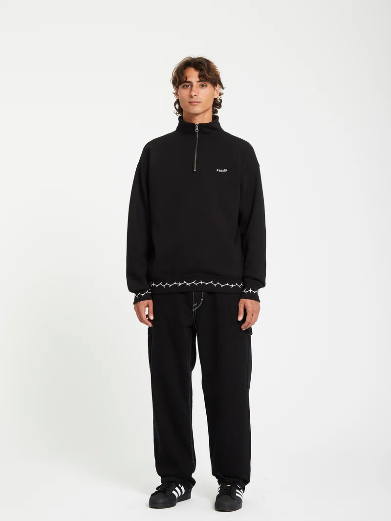 Mocklov 1/2 Zip Sweatshirt - Black