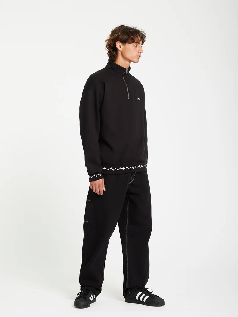 Mocklov 1/2 Zip Sweatshirt - Black