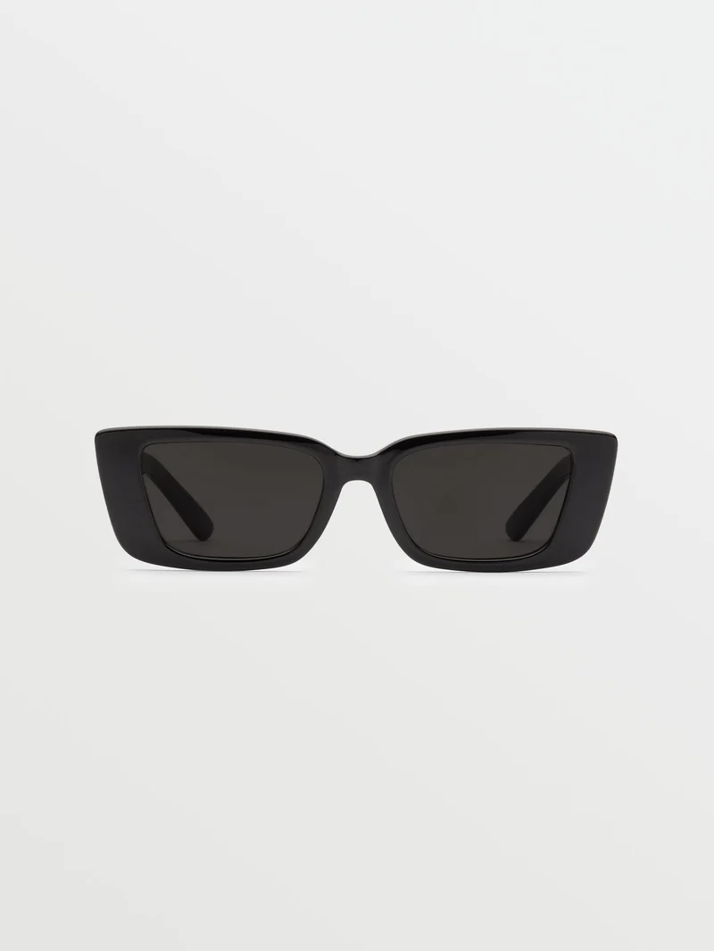 Strange Land Gloss Black Sonnenbrille (Gray Lens) - BLACK