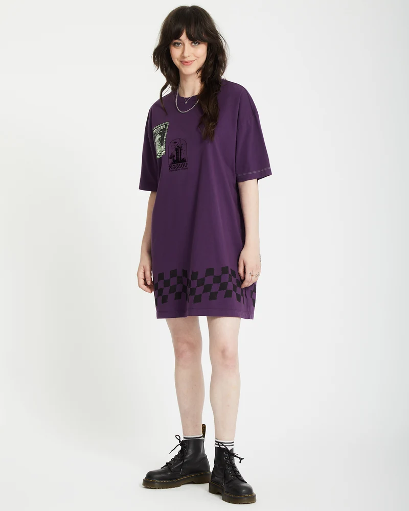 Filip Rygalski Tee Kleid - GRAPE ROYALE