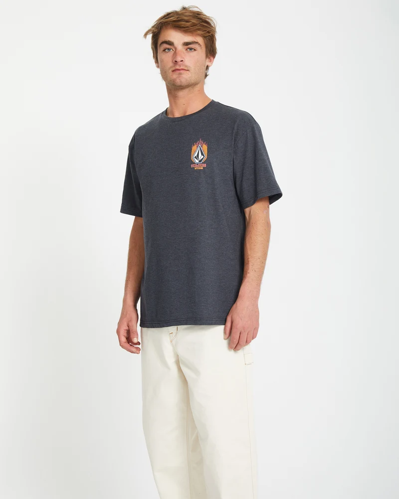 Draggin Stone T-shirt - HEATHER BLACK