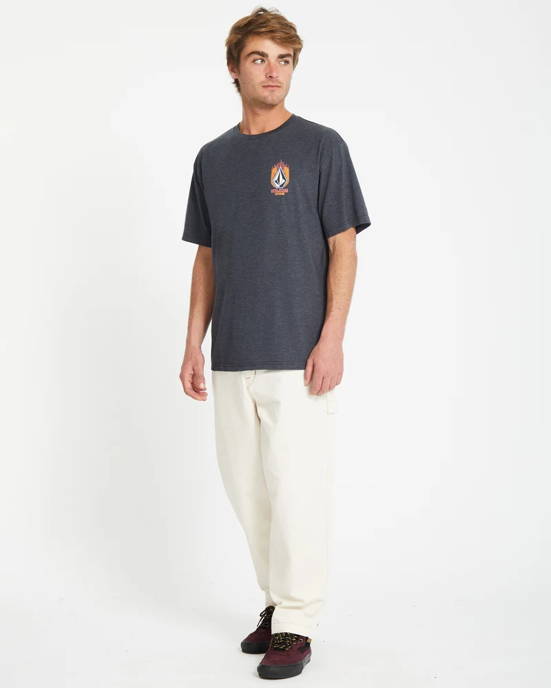 Draggin Stone T-shirt - HEATHER BLACK