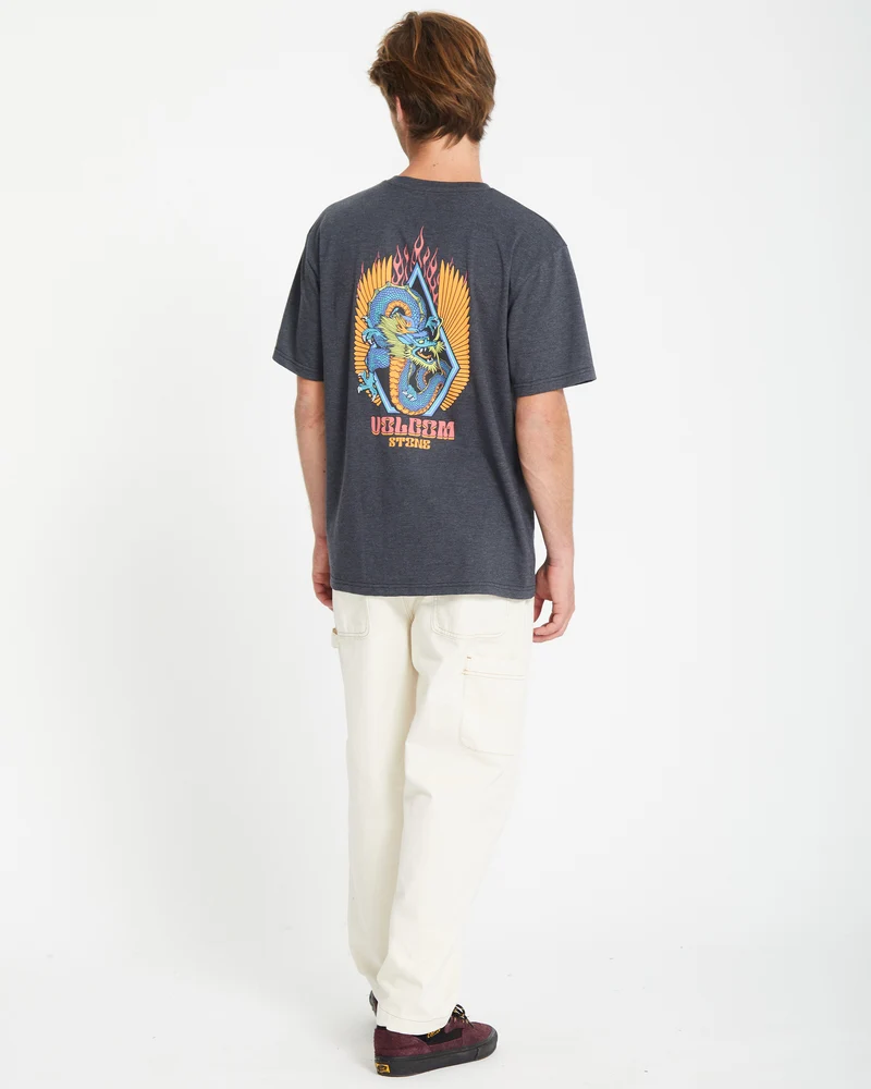 Draggin Stone T-shirt - HEATHER BLACK