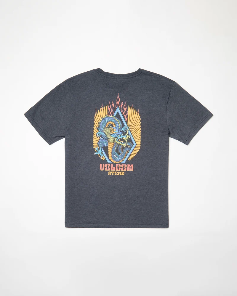 Draggin Stone T-shirt - HEATHER BLACK
