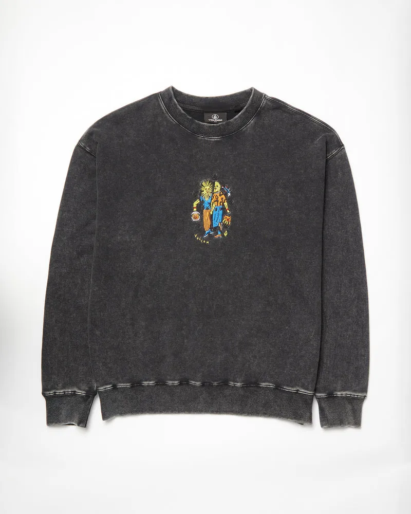 Bob Mollema Pullover - LIGHT ACID BLACK