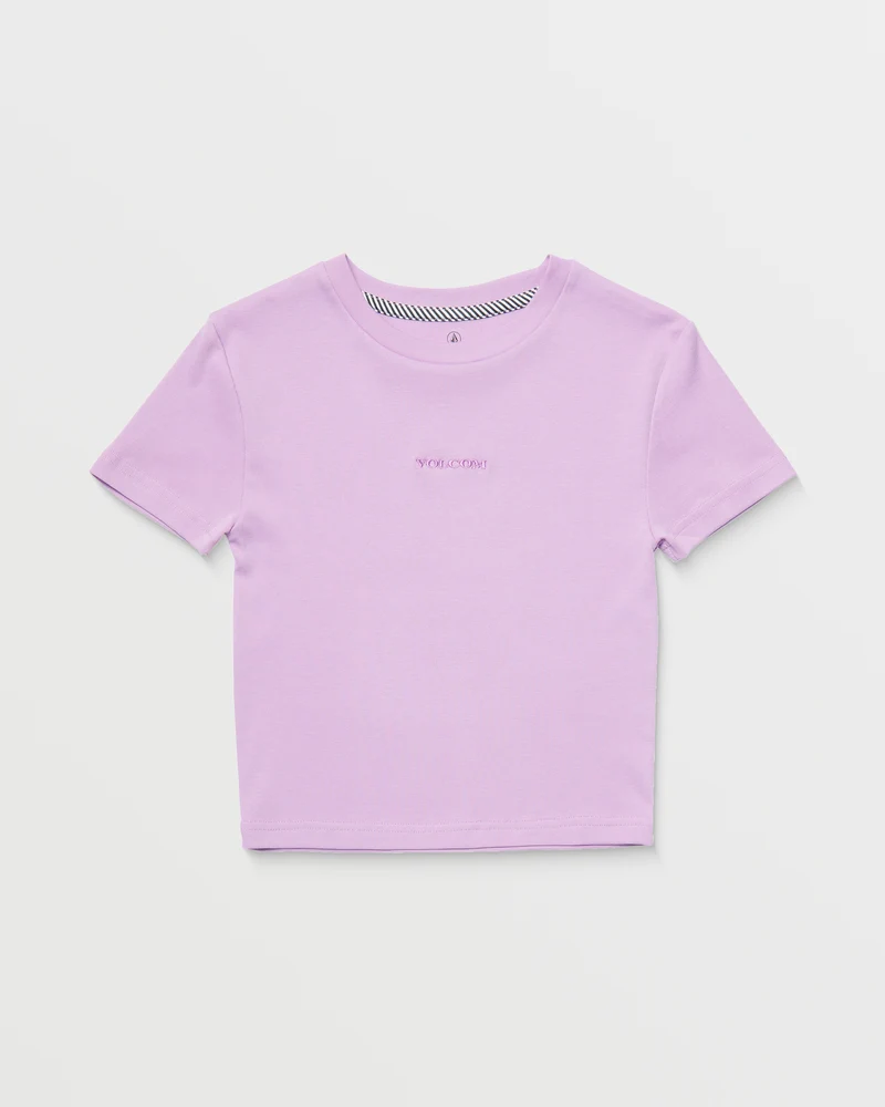 Volcomstone Tight Crop T-shirt - IRIS PURPLE