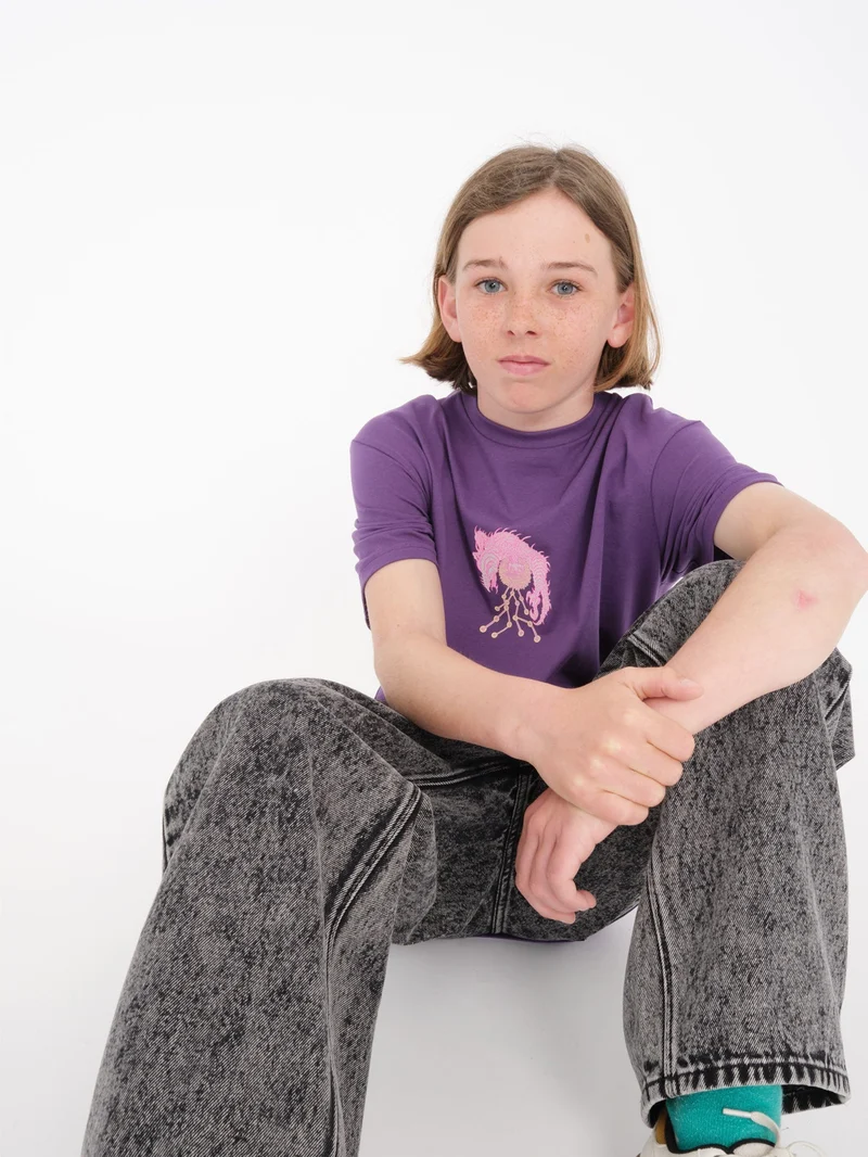 Tetsunori 3 T-shirt - DEEP PURPLE - (KINDER)