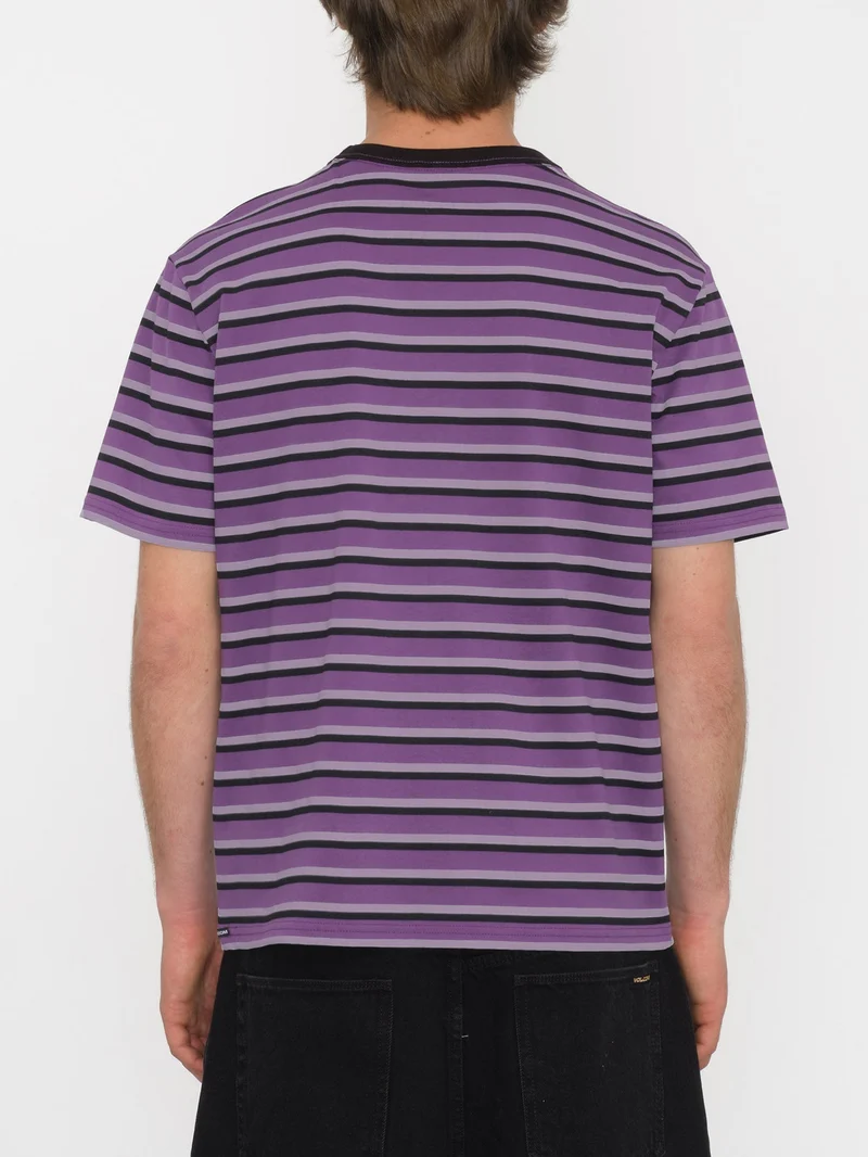 Rayeah Stripes T-shirt - DEEP PURPLE