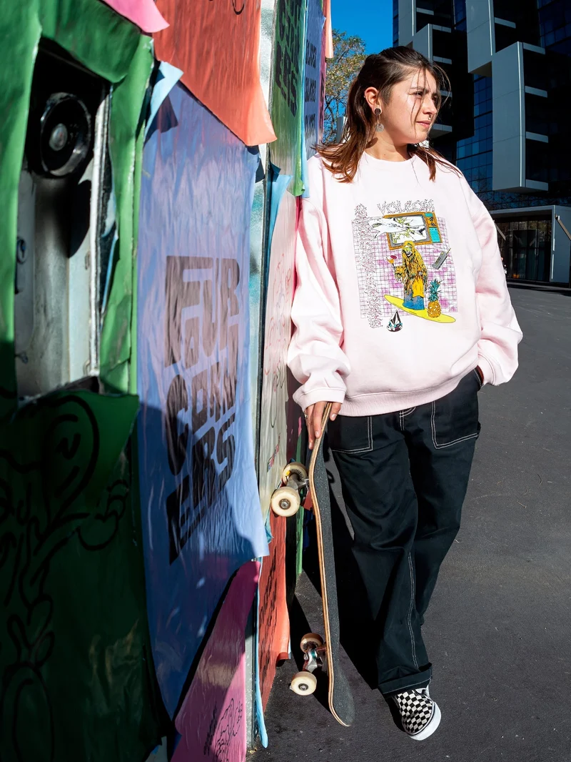French Surf Sweatshirt - LILAC ASH