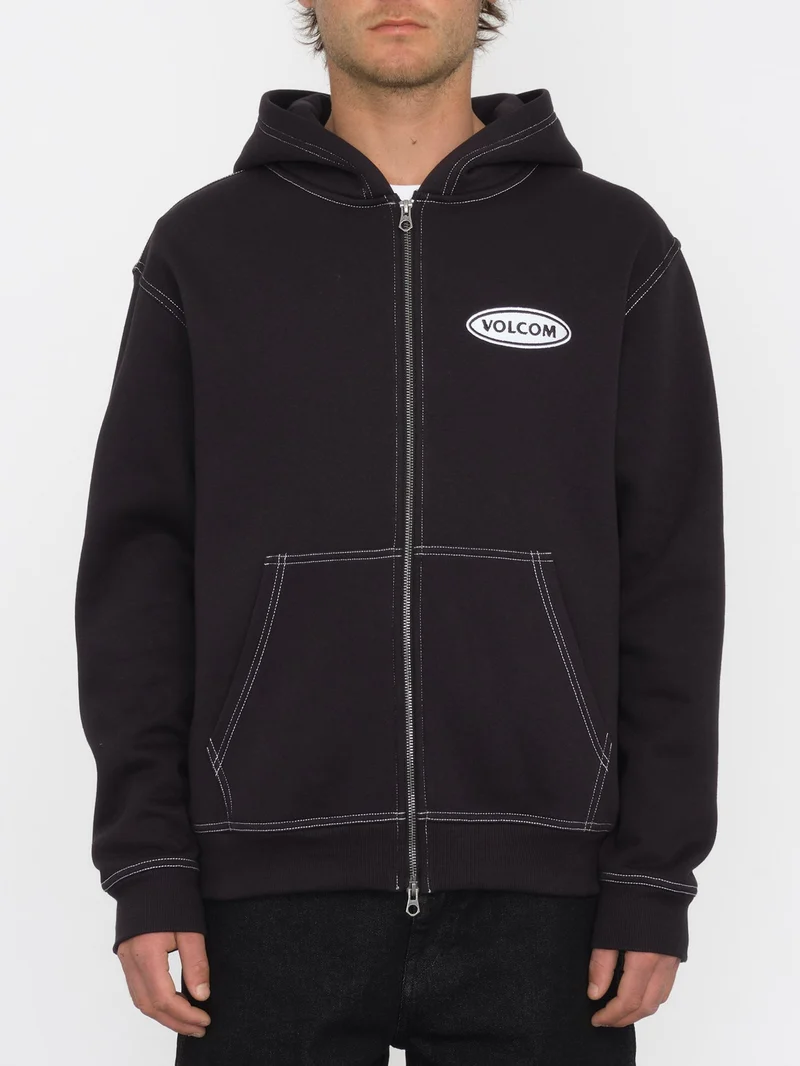Workard Zip Kapuzenpullover - BLACK