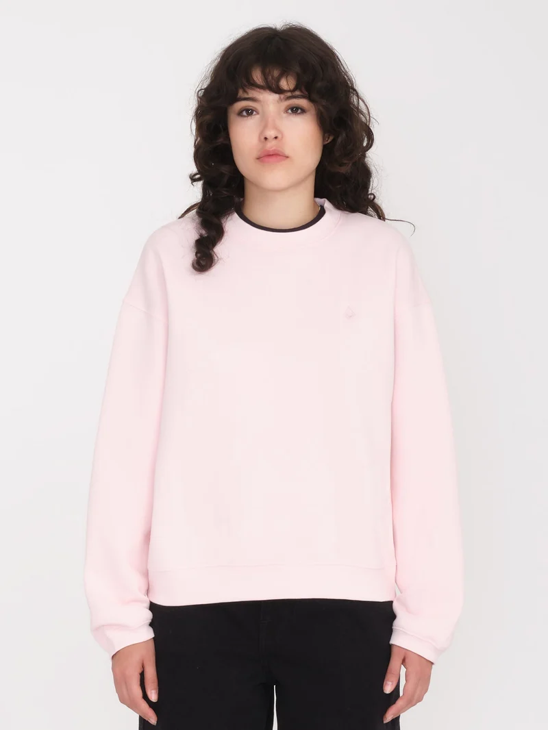 Stone Heart Up Sweatshirt - LILAC ASH