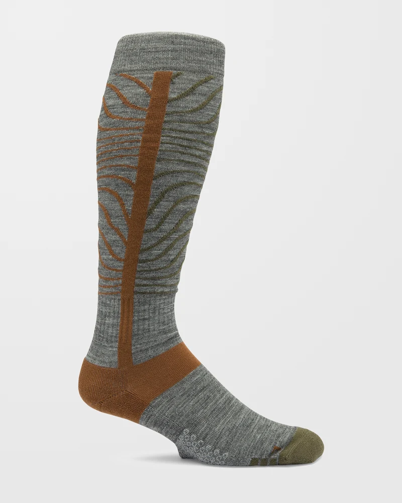Heavy Over-The-Calf Socken - Heather Grey