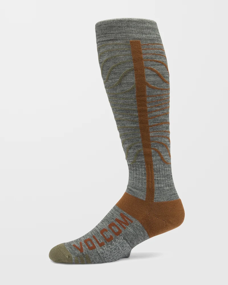 Heavy Over-The-Calf Socken - Heather Grey