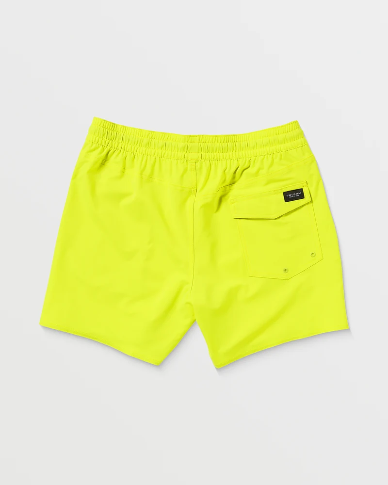 Lido Solid Trunk 16" Boardshorts - TENNIS BALL