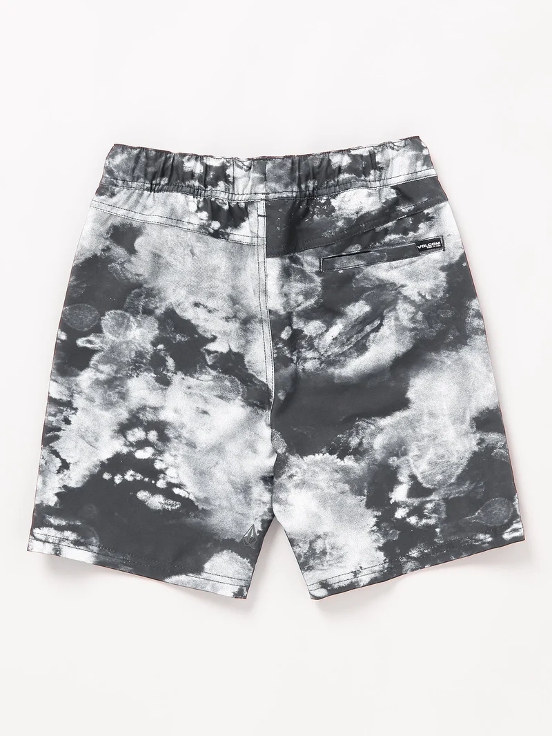 Asphalt Beach Hybrid Shorts - BLACK WHITE - (KINDER)