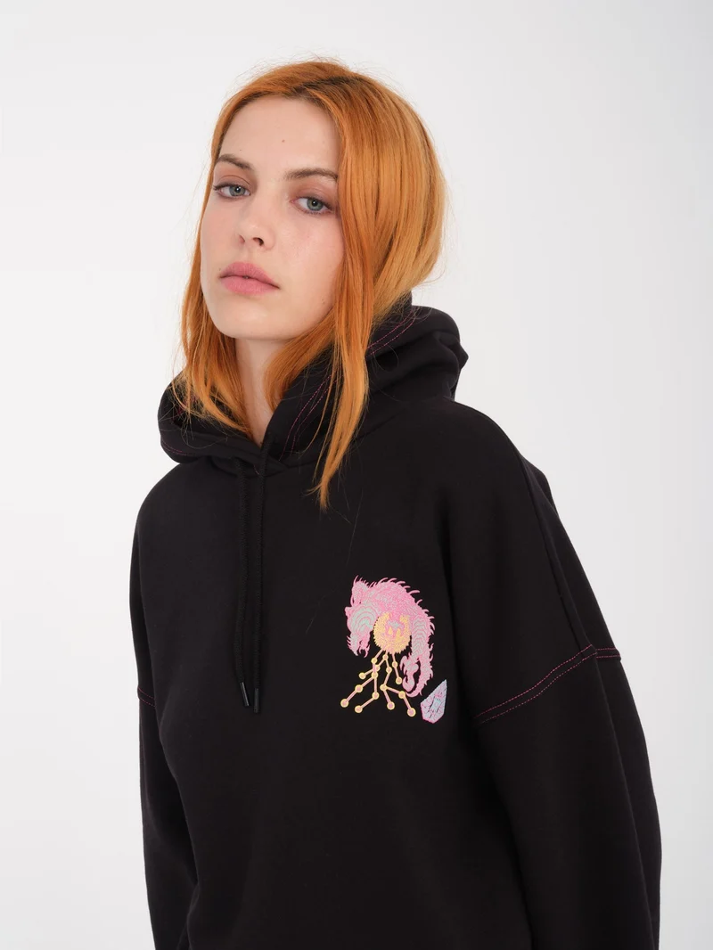 Tetsunori Kapuzenpullover - BLACK