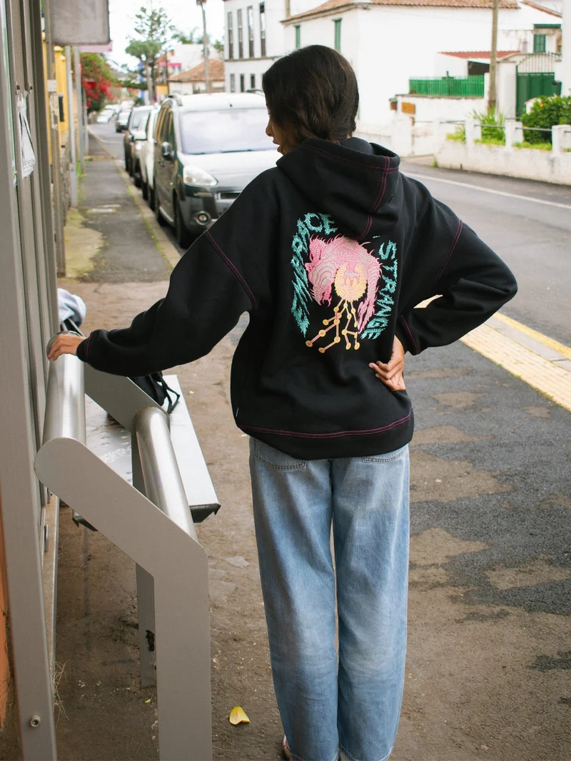 Tetsunori Kapuzenpullover - BLACK