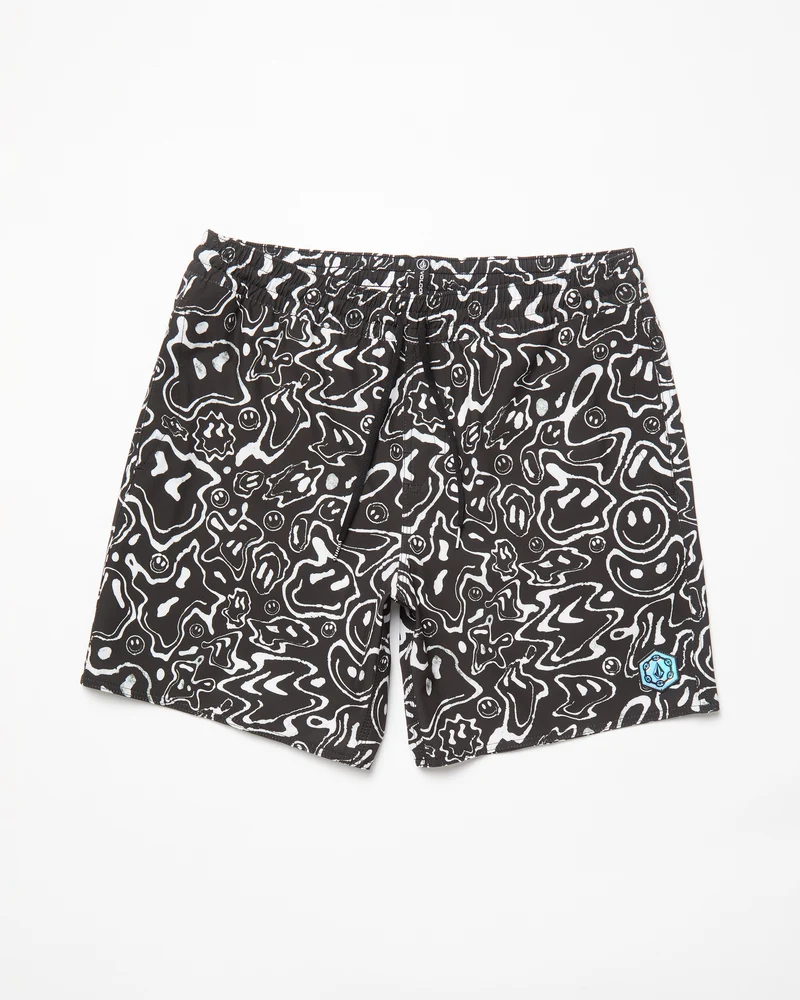 Filip Rygalski Smile Trunk 17" Boardshorts - BLACK