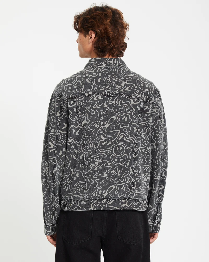 Filip Rygalski Denim Jacke - BLACK PRINT