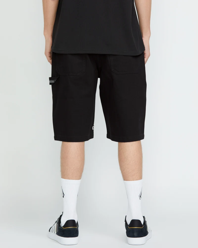 Sawhorse Denim Shorts - BLACK