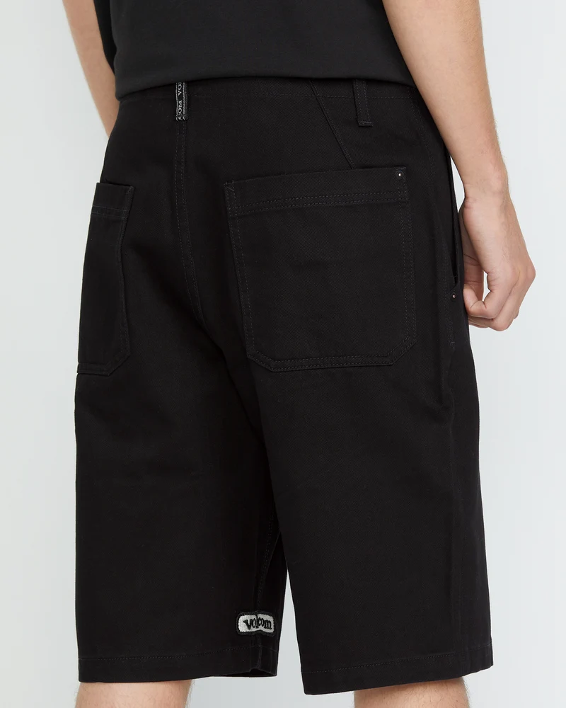 Sawhorse Denim Shorts - BLACK