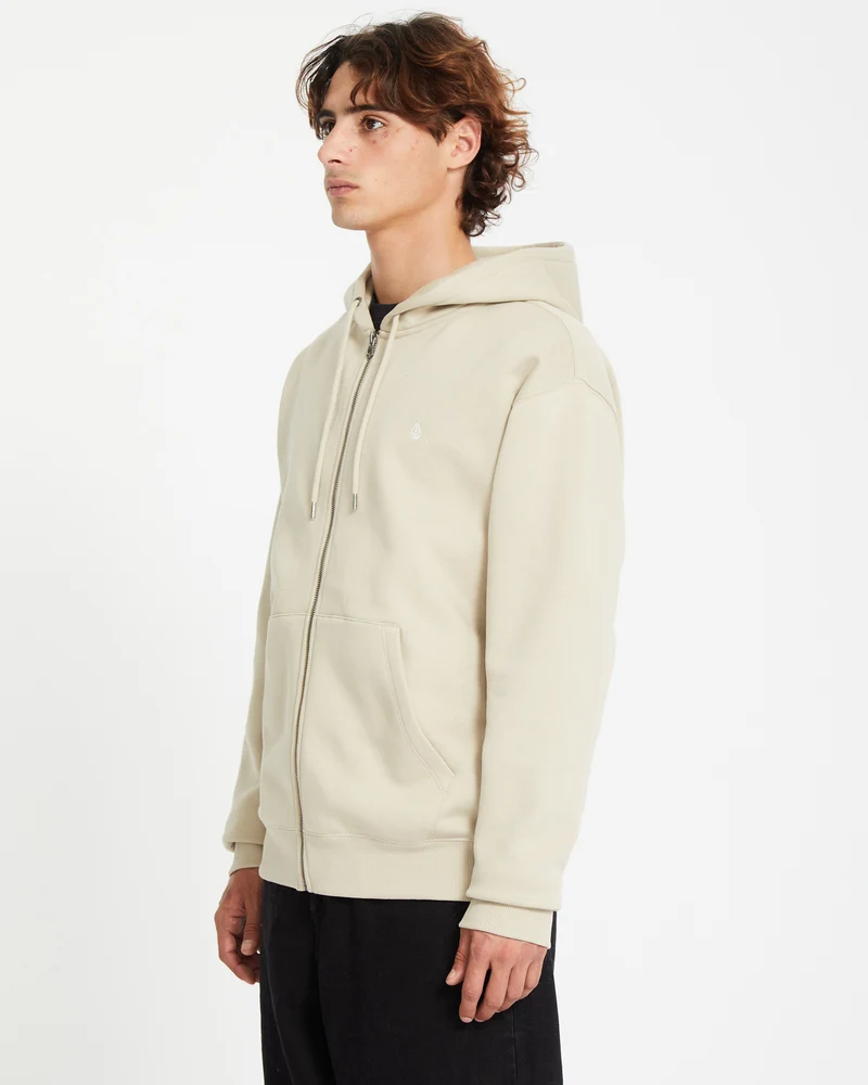 Single Stone Full Zip Kapuzenpullover - LIGHT KHAKI