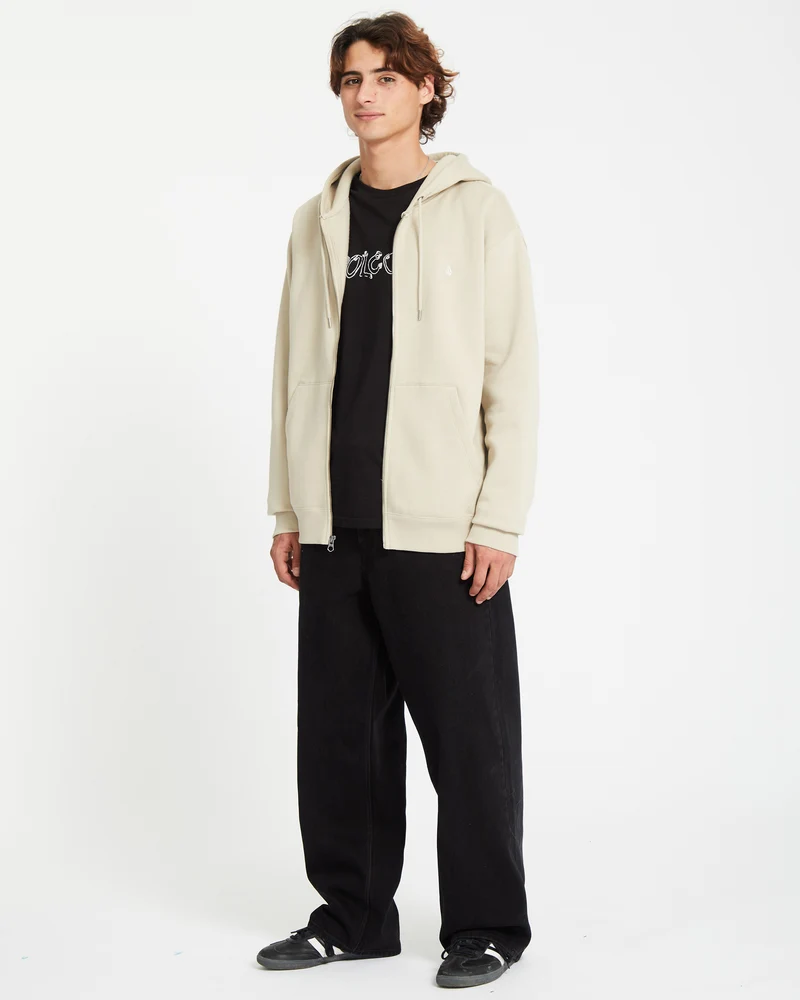 Single Stone Full Zip Kapuzenpullover - LIGHT KHAKI