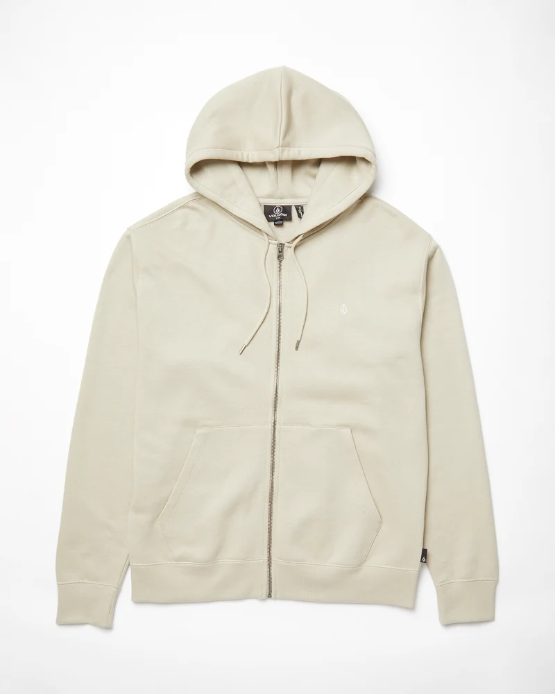 Single Stone Full Zip Kapuzenpullover - LIGHT KHAKI