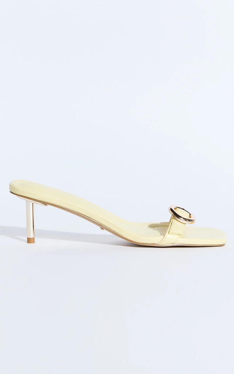 Billini - Lyon Heels with Hardware Detail in Daffodil