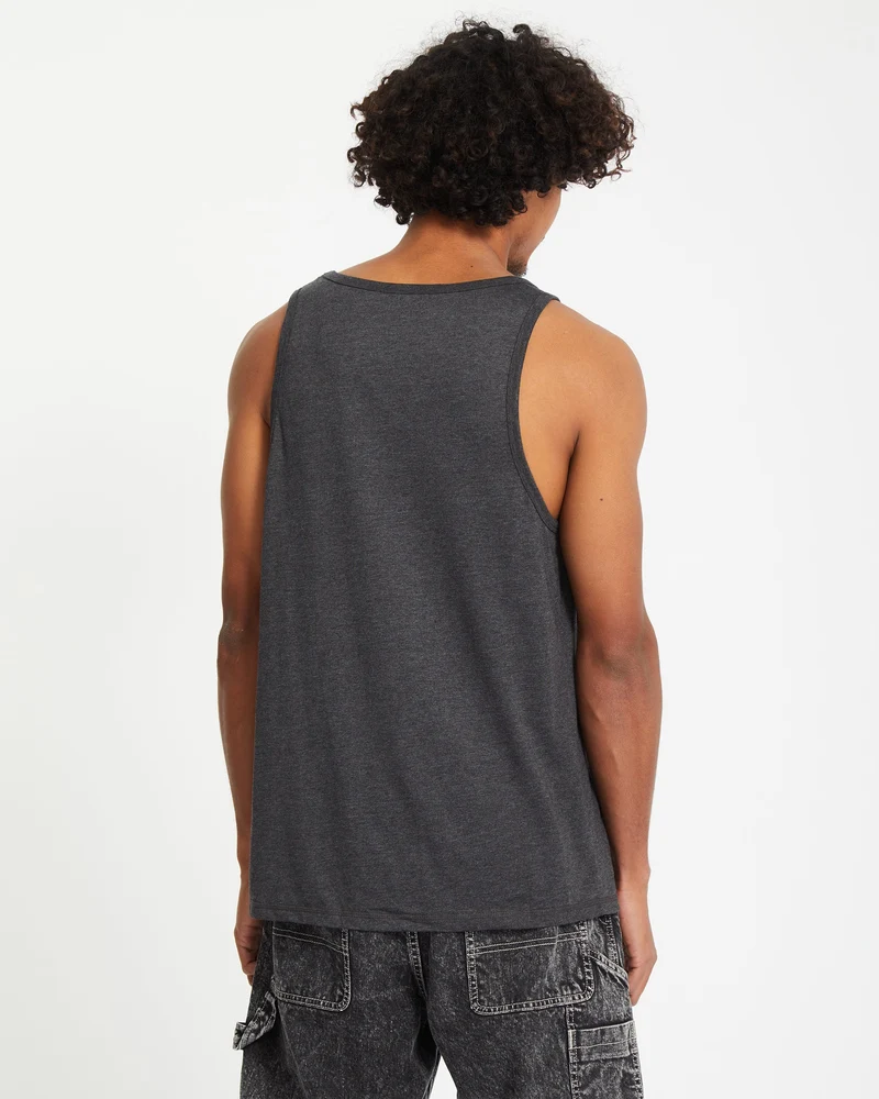 Pistol Stone Tanktop - HEATHER BLACK