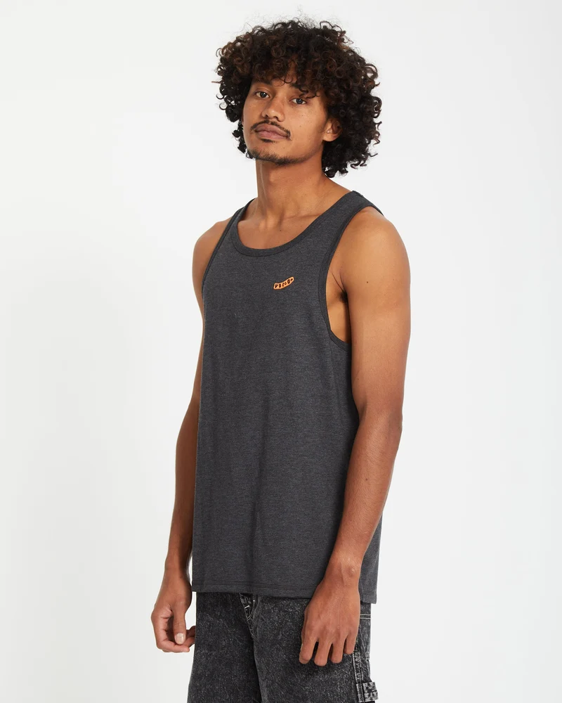 Pistol Stone Tanktop - HEATHER BLACK