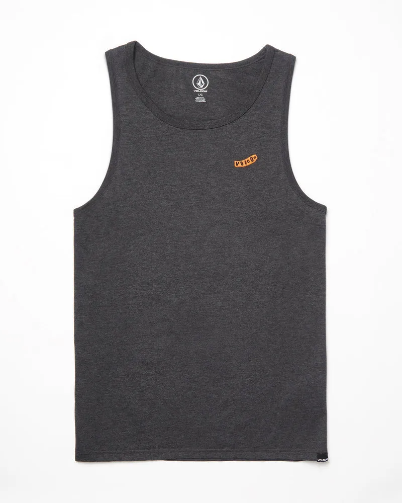 Pistol Stone Tanktop - HEATHER BLACK