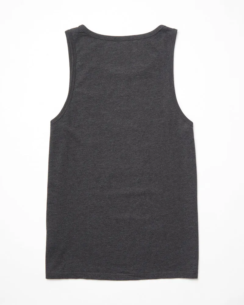 Pistol Stone Tanktop - HEATHER BLACK