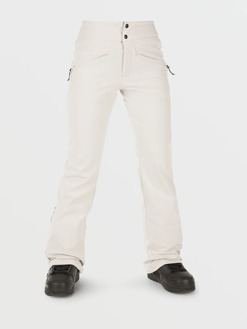 Battle Stretch High Rise Trousers - Off White