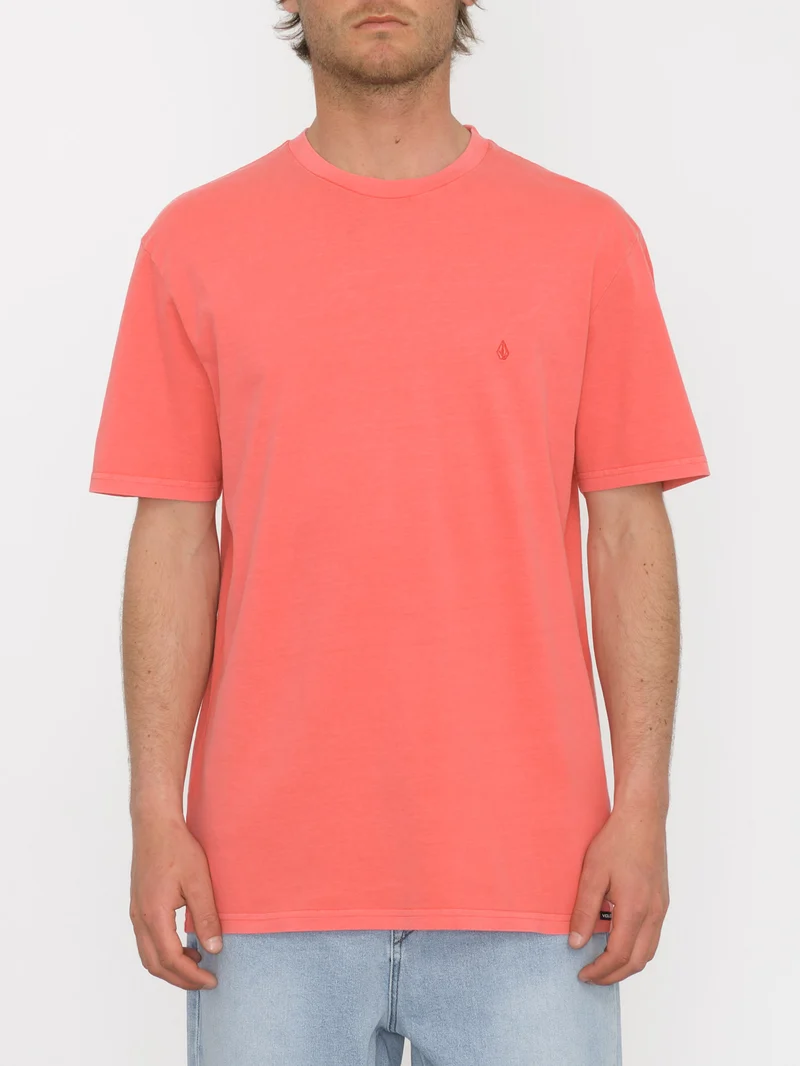 Solid Stone T-shirt - WASHED RUBY