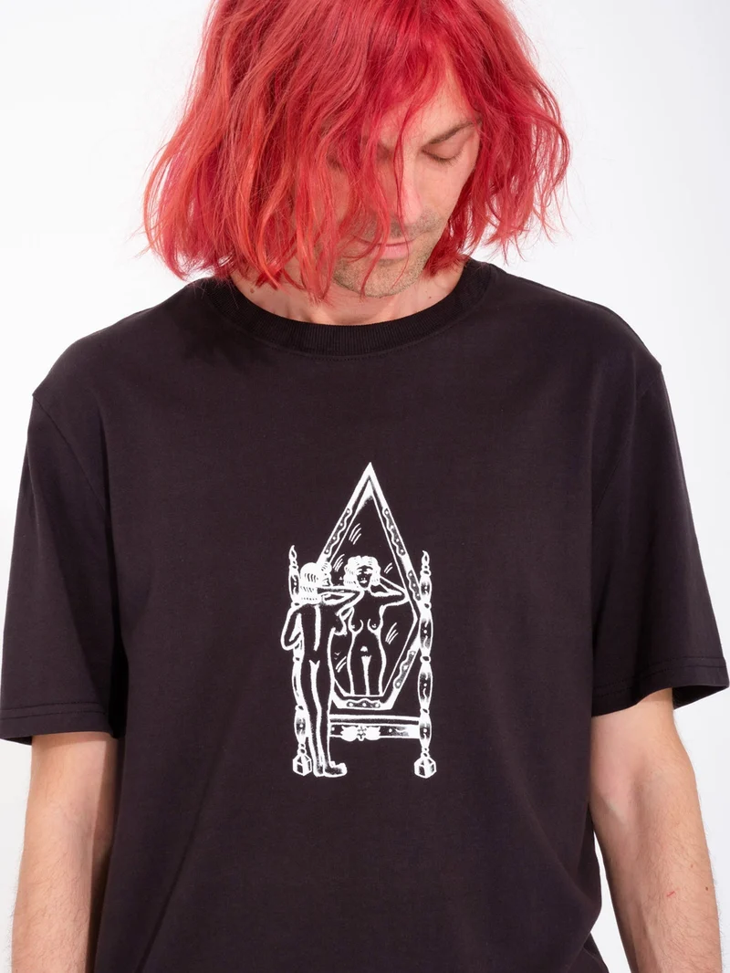 Lintell Mirror T-shirt - BLACK