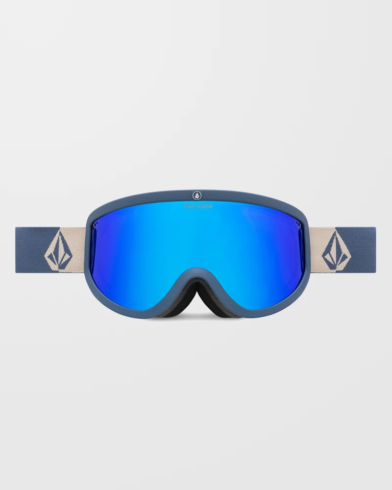 Footprints Indigo Stone Goggle (+Bonus Brillenglas - Yellow) - Blue Chrome