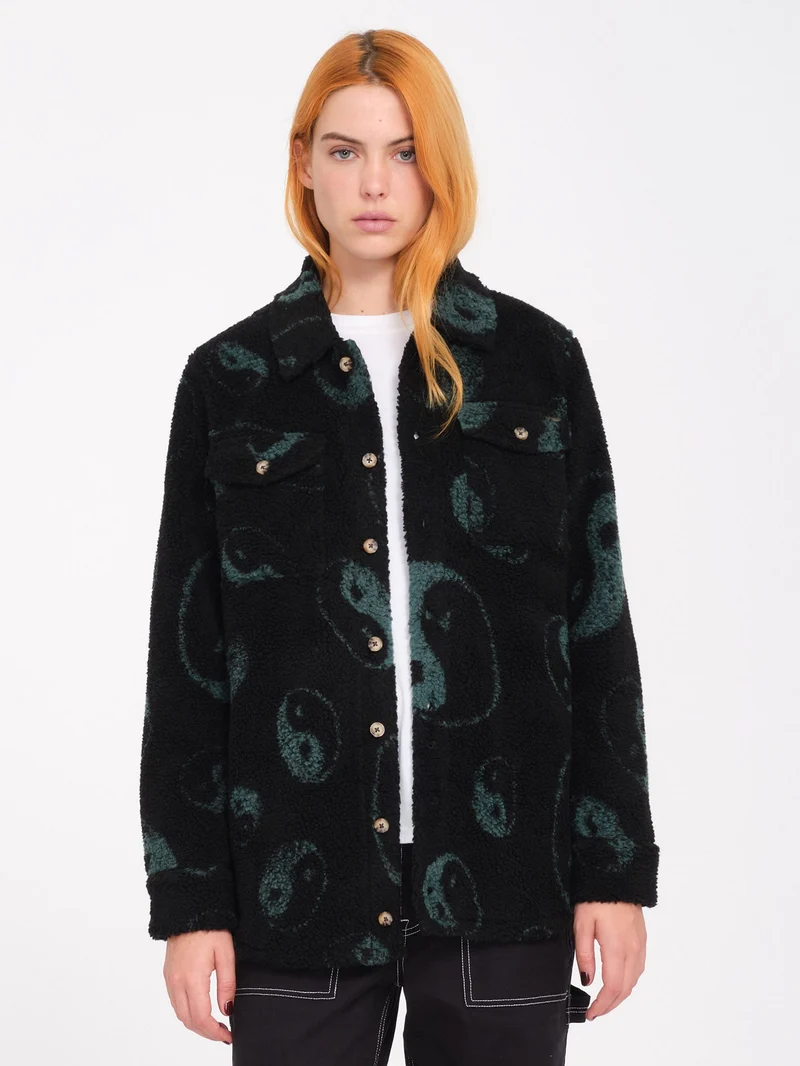 Silent Sherpa Jacke - Black Combo