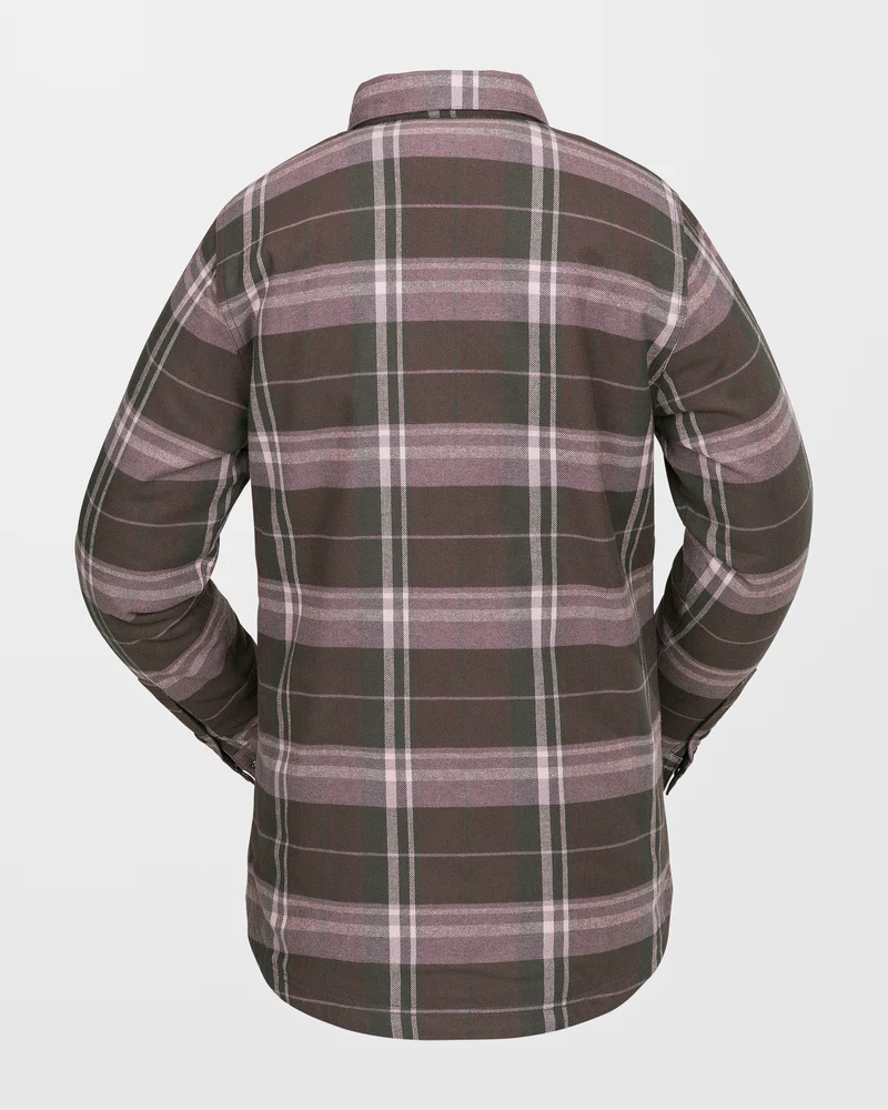 Insulated Riding Flannel Jacke - Dusty Lavender