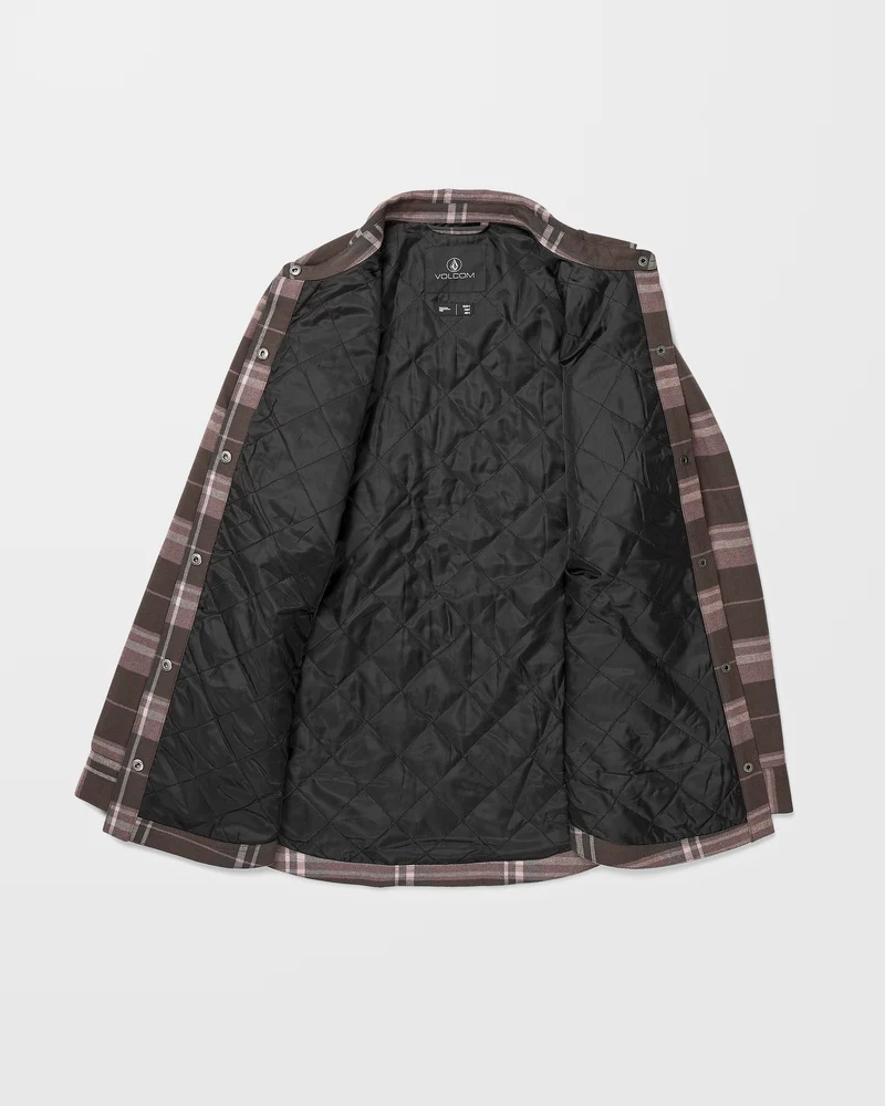 Insulated Riding Flannel Jacke - Dusty Lavender