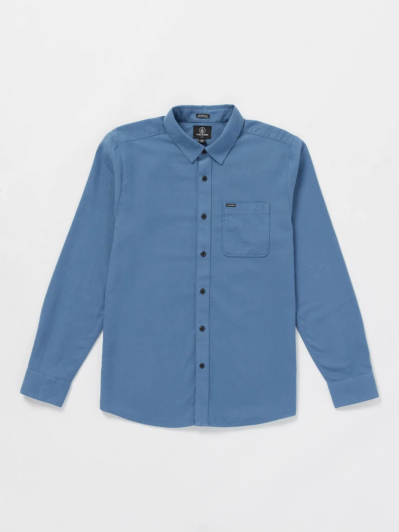 Caden Solid Hemd - Blueberry