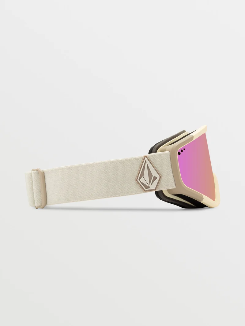 Attunga Khakiest/Sand Goggle (+ Bonus Lens - Yellow) - PINK CHROME
