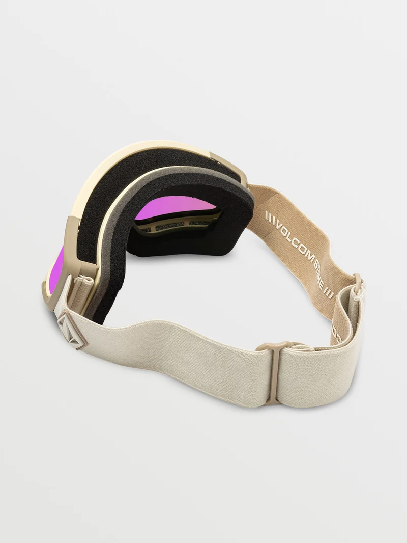 Attunga Khakiest/Sand Goggle (+ Bonus Lens - Yellow) - PINK CHROME