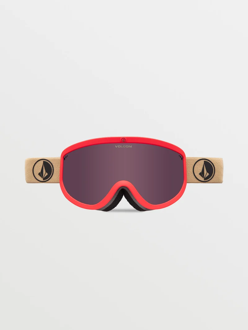 Footprints Orange Shock/Sand Goggle (+ Bonus Lens - Yellow) - LIGHT BRONZE