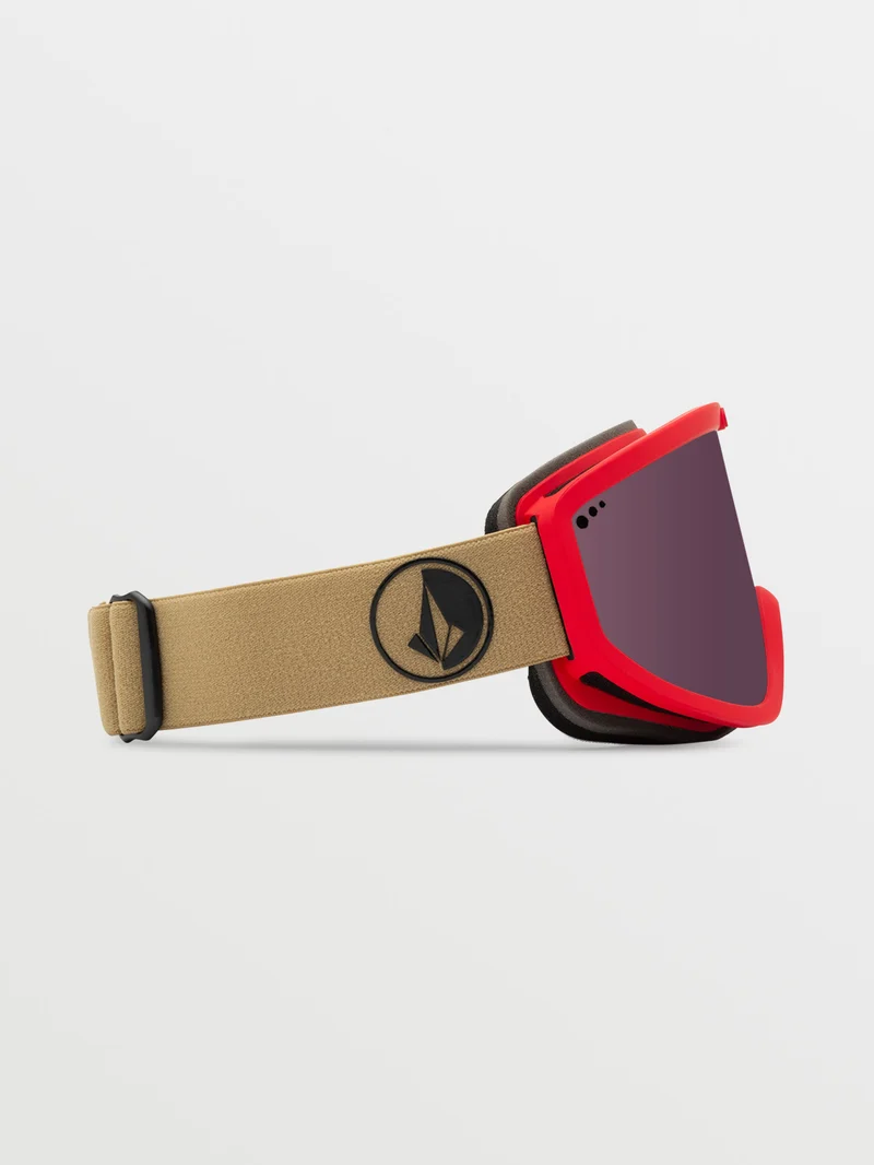 Footprints Orange Shock/Sand Goggle (+ Bonus Lens - Yellow) - LIGHT BRONZE