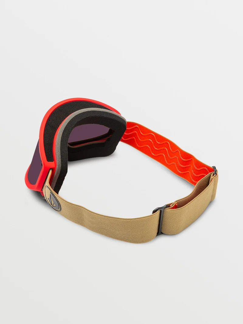 Footprints Orange Shock/Sand Goggle (+ Bonus Lens - Yellow) - LIGHT BRONZE